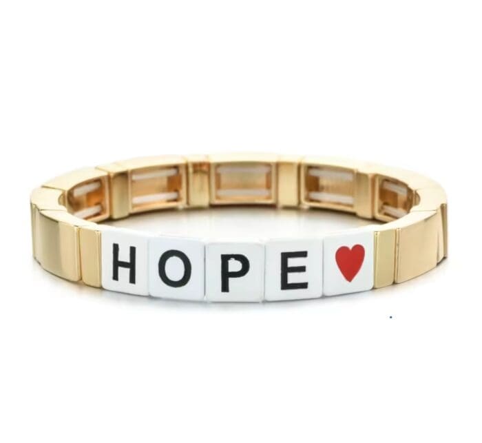 Armband goud hope metaal