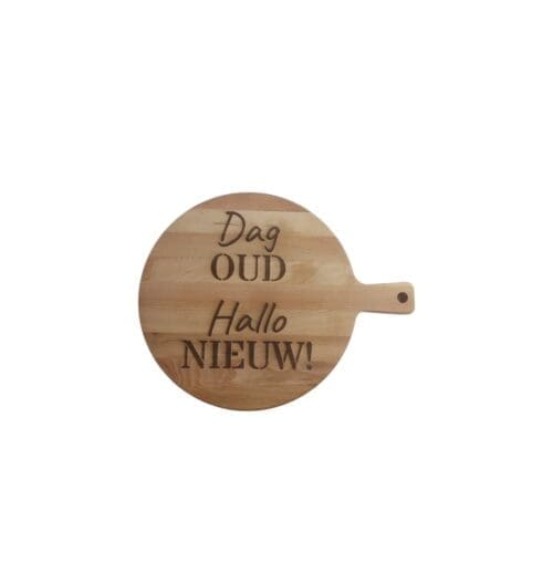 Borrelplank rond 30 cm oud nieuw