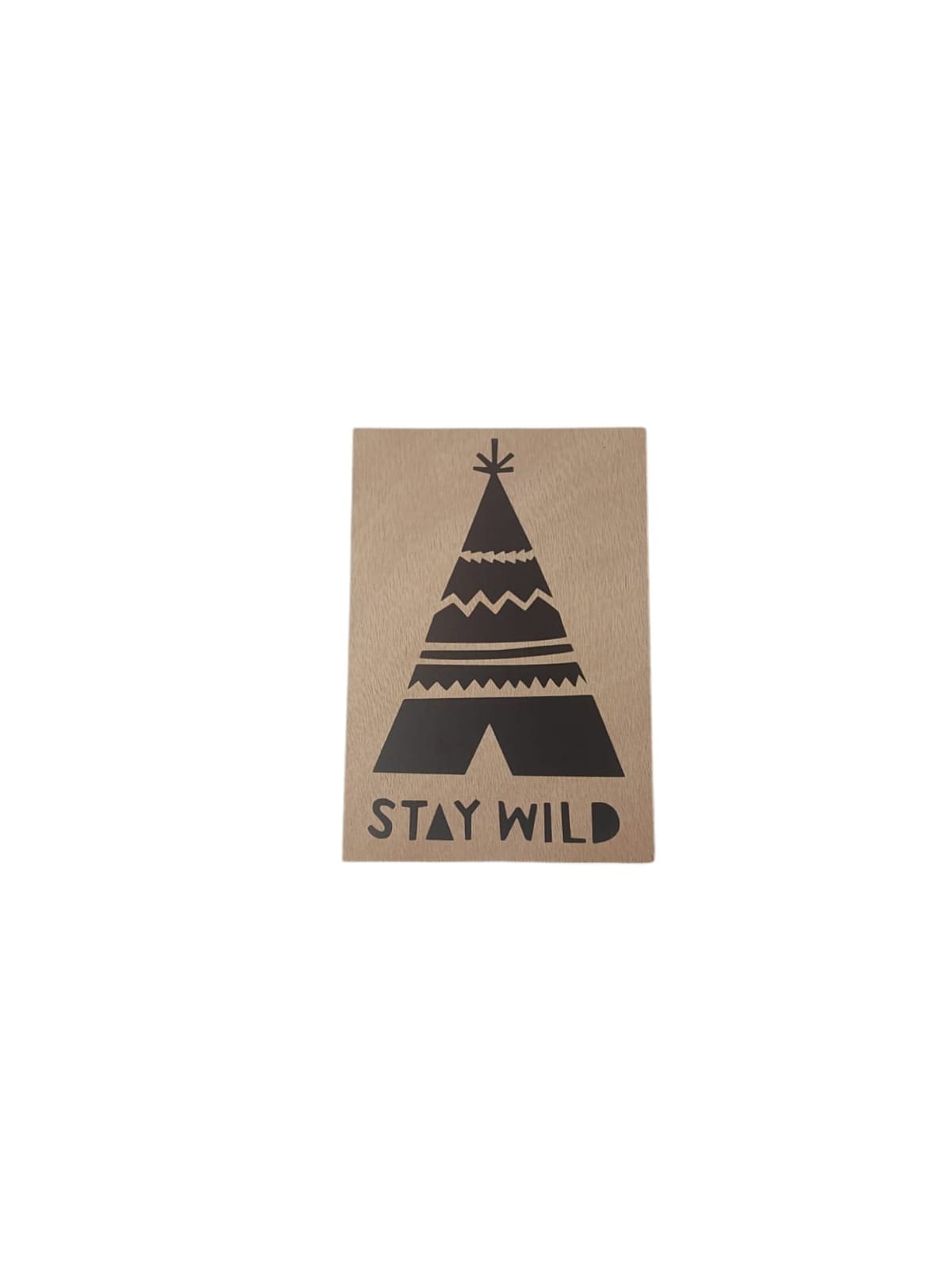 Houten kaart stay wild