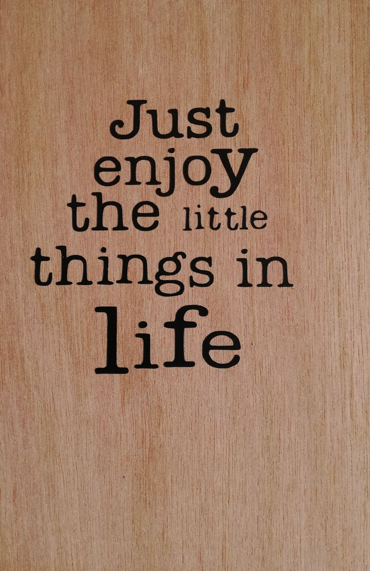 Houten kaart just the little things