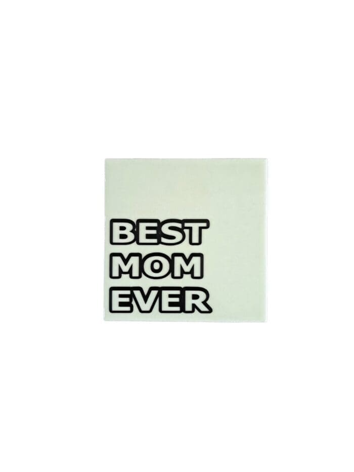 Tegeltje best mom ever mintgroen